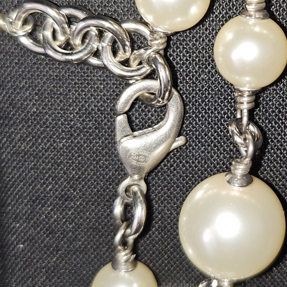 Brand New 2023 authentic Chanel 5 crystal cc pearly long necklace - Picture 13 of 16